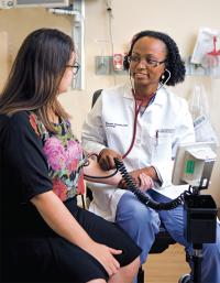 Right: Cardiologist Marwah Abdalla.